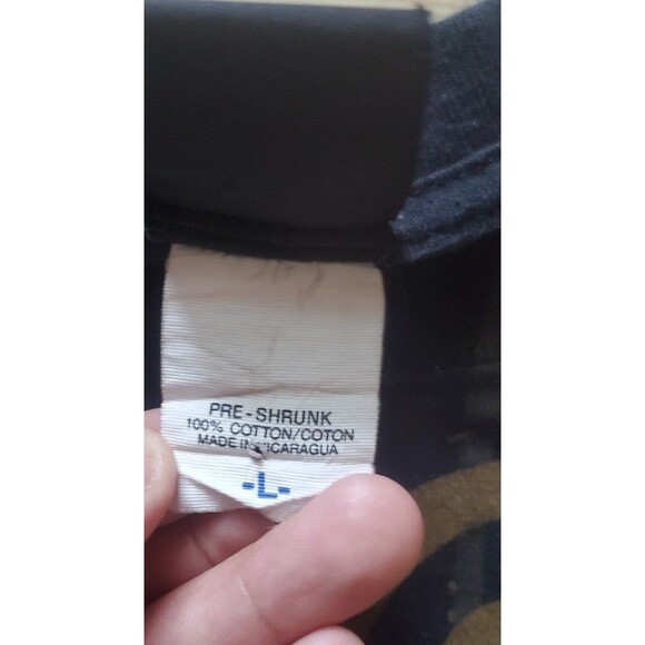 NFL New Orleans Saints Shirt Mens size L NFL Team Apparel Black - Picture 4 of 5